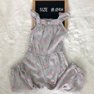 Crazy 8 rayon romper size 18-24 months